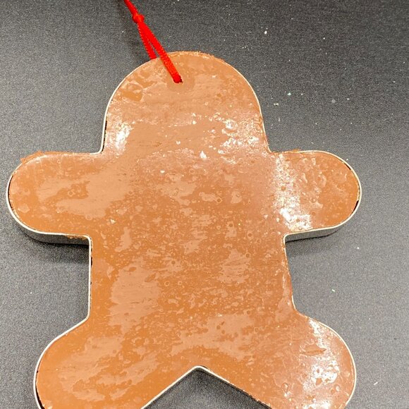 Gingerbread Boy Cookie Cutter Christmas Tree Ornament 4" Holiday Seasonal Decor - Picture 2 of 11